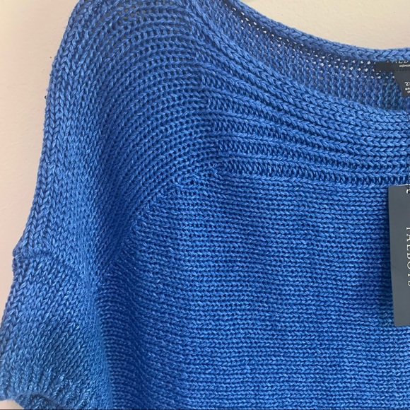 Talbots 100% Linen Tank Top Sweater Knit - Picture 4 of 12